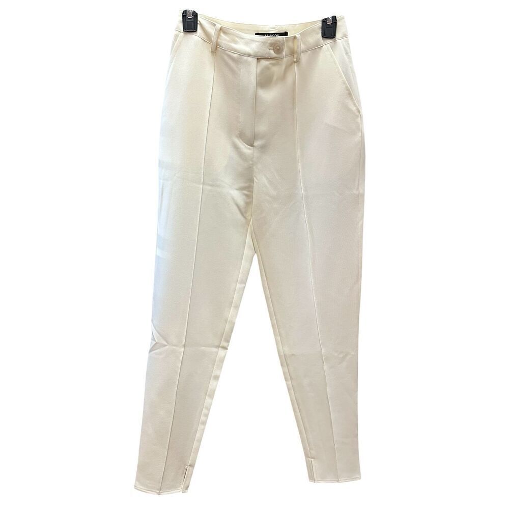 Mason the label Slim Straight Pant in Ivory New With Tags Size 2